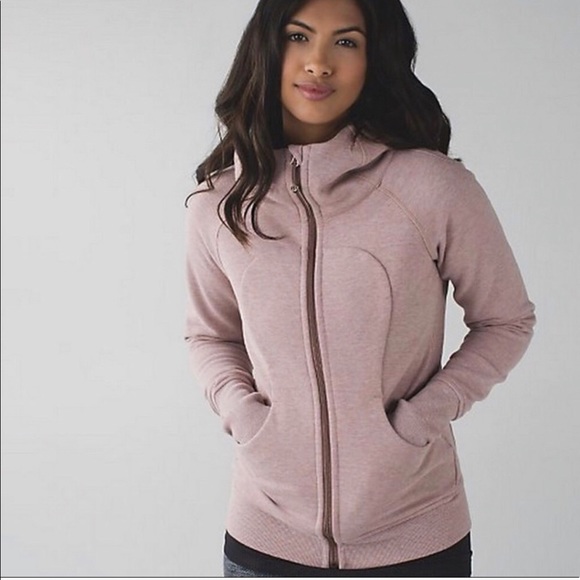 lululemon athletica Tops - Lululemon Athletica Light Pink Zip-Up Hoodie